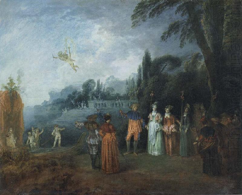 Jean-Antoine Watteau Embarking for Cythera china oil painting image